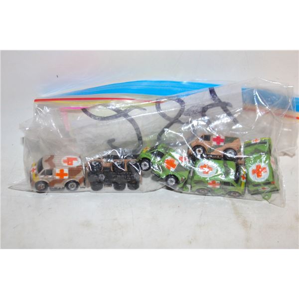6 VINTAGE AMBULANCES MICRO MACHINE