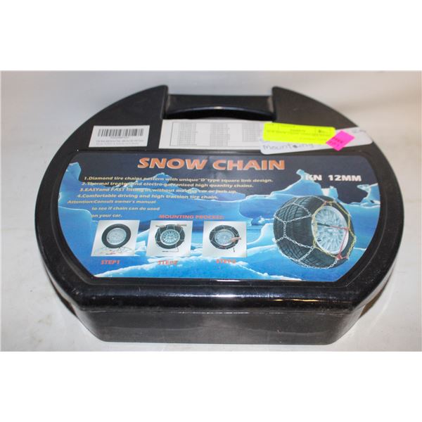 NEW SNOW CHAIN 12MM MOUNTING
