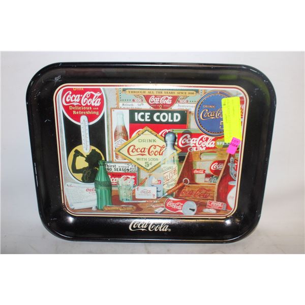 BLACK VINTAGE COCA COLA TRAY