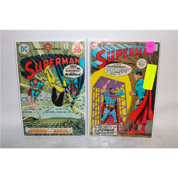 SUPERMAN #229 & 225 VINTAGE COMICS
