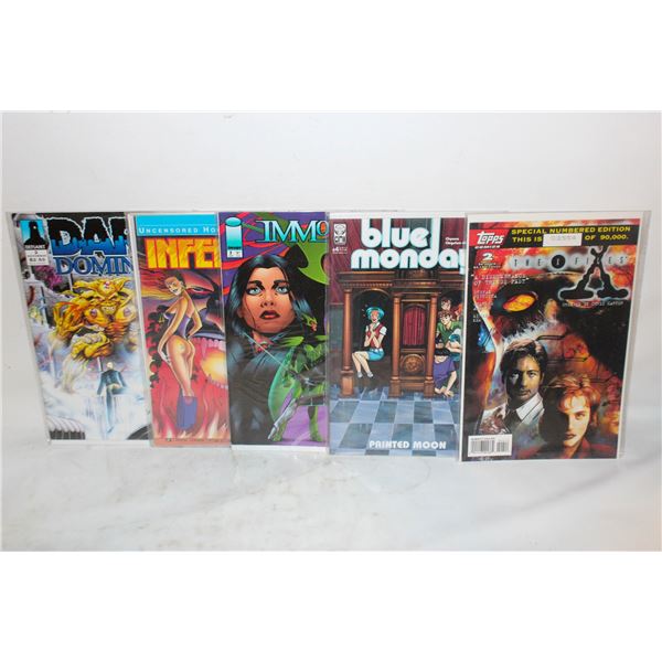 LOT OF 5 COMICS