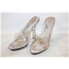 Image 1 : ELLIE CLEAR STRAPLESS 5" SHOW HEELS