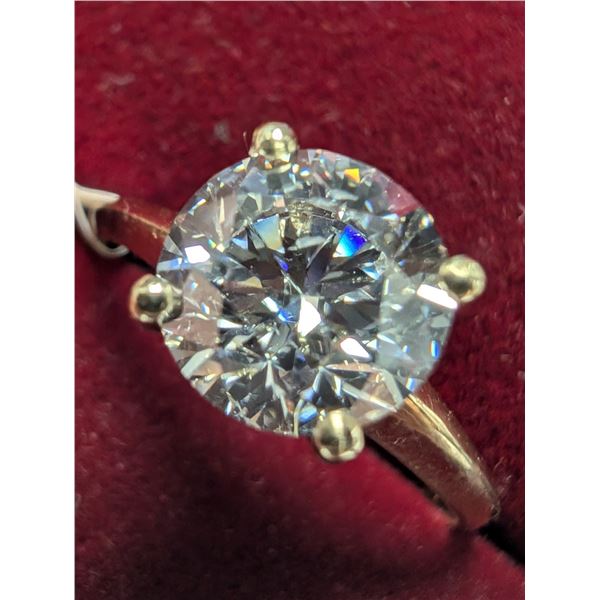 10K (1.76G) LAB DIAMOND (1.61CT) RING SIZE 6