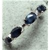 Image 1 : SILVER SAPPHIRE 1.25CT RING SIZE 7