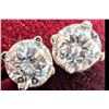 Image 1 : 14K, 1.7CT LAB DIAMOND, 2.14G EARRINGS