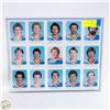 Image 1 : 1982-83 UNCUT SHEET AUTO-PRINTED SIGNATURES ROOKIE
