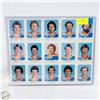 Image 1 : 1982-83 UNCUT SHEET AUTO-PRINTED SIGNATURES ROOKIE