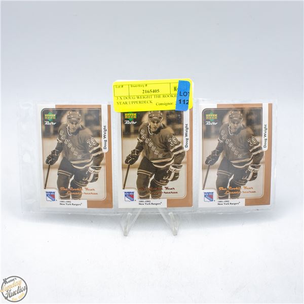 3 X DOUG WEIGHT THE ROOKIE YEAR UPPERDECK