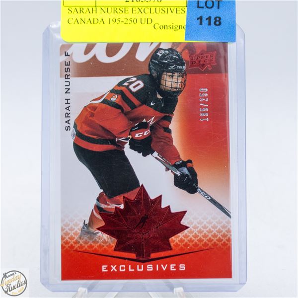 SARAH NURSE EXCLUSIVES CANADA 195/250 UD
