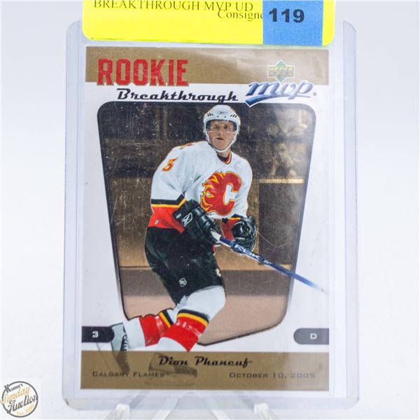 DION PHANEUF ROOKIE BREAKTHROUGH MVP UD