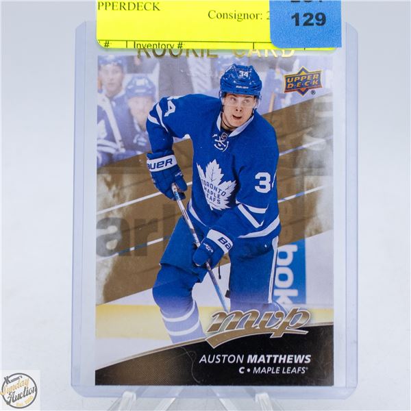 AUSTON MATTHEWS ROOKIE MVP UPPERDECK