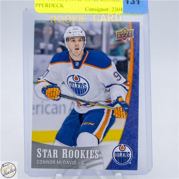 CONNOR MCDAVID STAR ROOKIES UPPERDECK