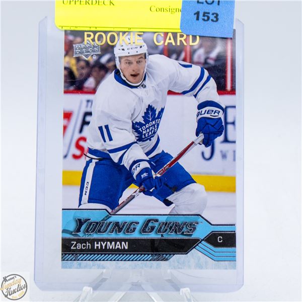 ZACH HYMAN ROOKIE YOUNG GUNS UPPERDECK