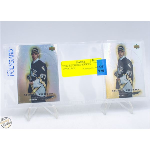 2 SIDNEY CROSBY ROOKIES UPPERDECK