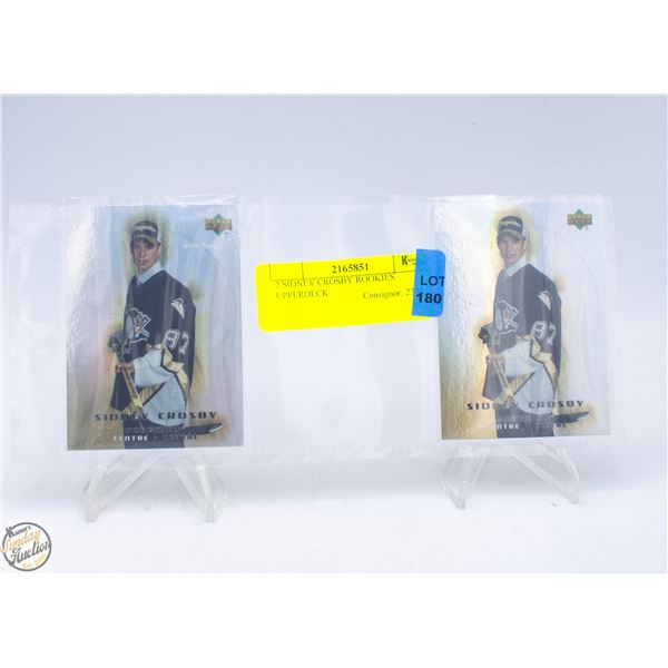 2 SIDNEY CROSBY ROOKIES UPPERDECK