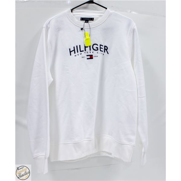 NEW TOMMY HILFIGER SWEATSHIRT WHITE MEDIUM