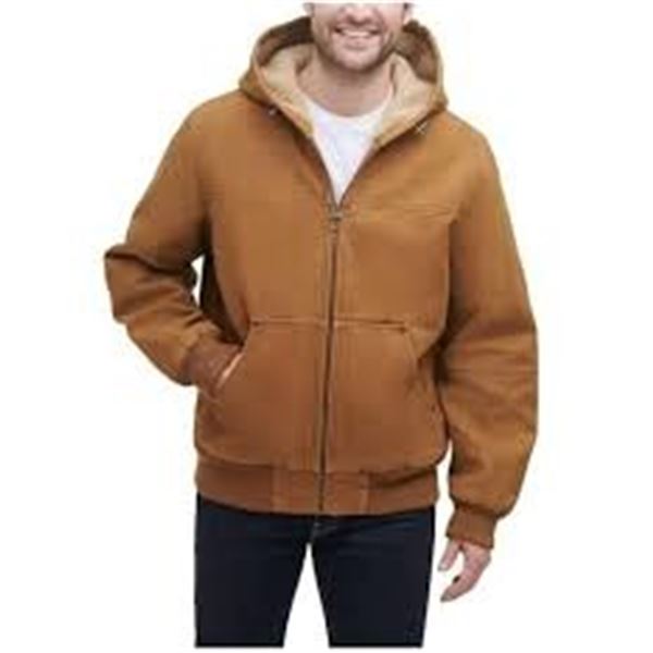 NEW GH BASS & CO MENS BROWN BOMBER JACKET XL