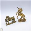 Image 1 : VINTAGE BRASS HORSE LETTER