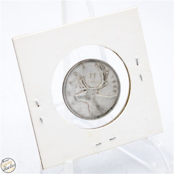 1949 CANADA 25 CENT QUARTER