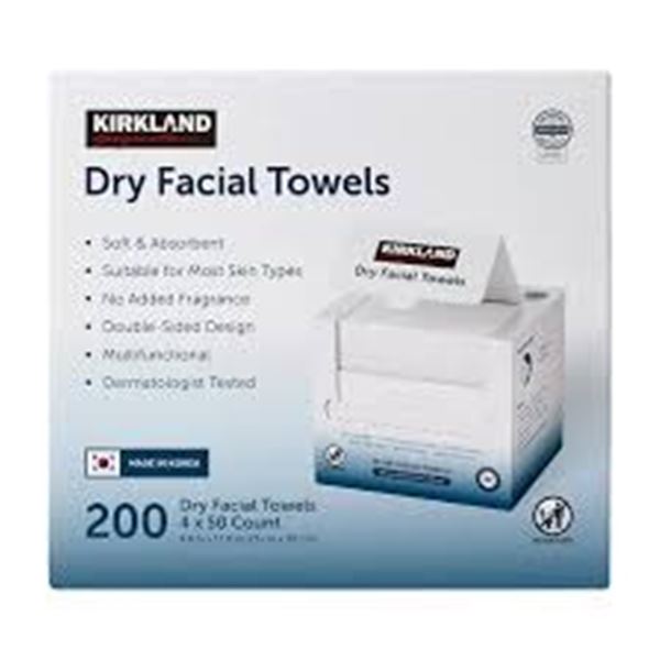 200 KIRKLAND DRY FACIAL TOWELS