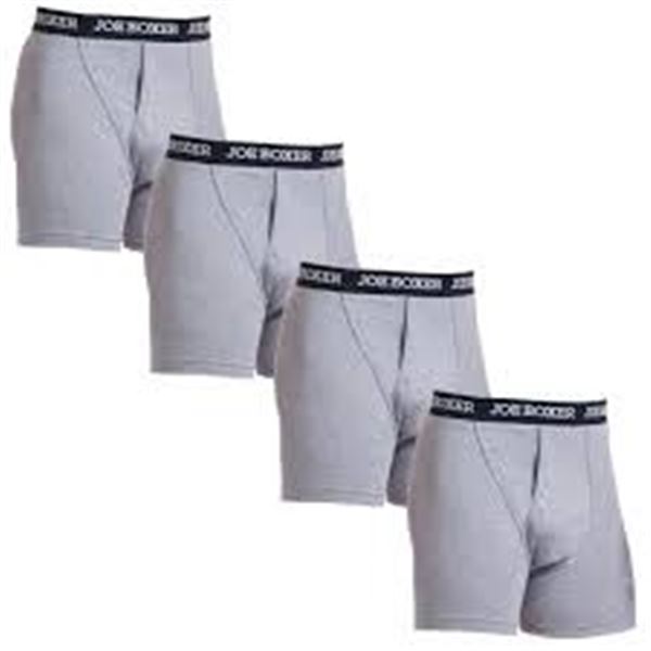 NEW JOE BOXER 4PK BOXER BREIFS LARGE