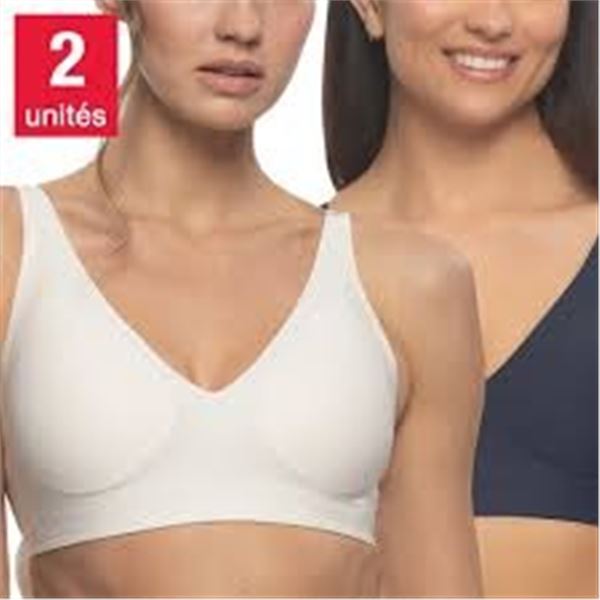 NEW 2PK BUFFALO BRA LARGE WIRE FREE