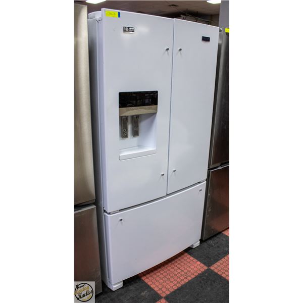 S+D MAYTAG WHITE FRENCH DOOR H-69.5" W-32" L-35.5"