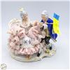 Image 1 : VINTAGE DRESDEN MAN & WOMAN COURTING FIGURINE