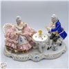 Image 1 : VINTAGE DRESDEN PORCELAIN LACE FIGURE COUPLE