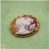 Image 1 : VINTAGE 2 LADIES CAMEO BROOCH PINK OMBRE