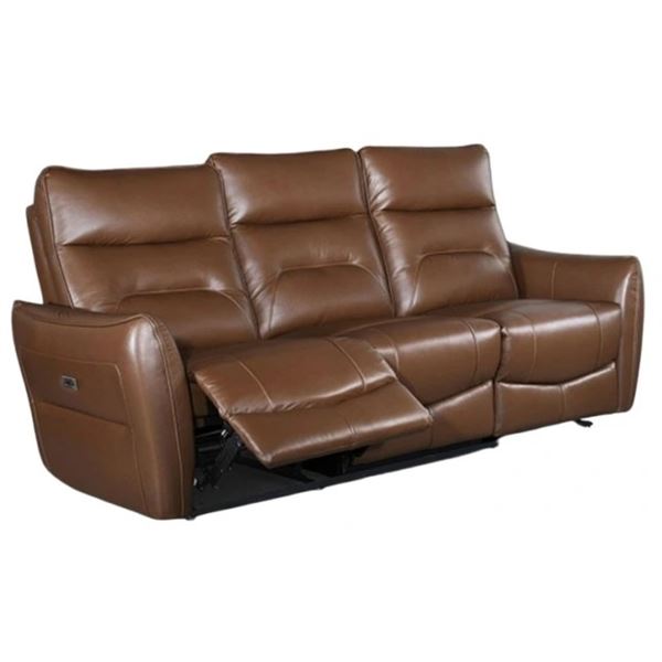 ONSITE: LEATHER RECLINING SOFA AS IS