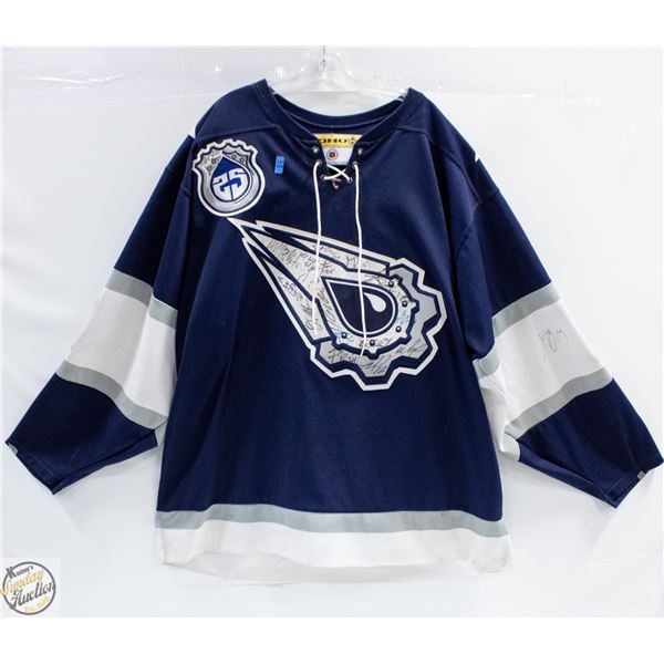 UNUATHENTICATED OILERS TEAM SIGNED HORCOFF 25TH