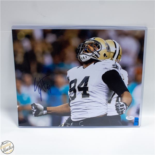 JSA AUTHENTICATED SIGNED NFL SAINTS CAMERON JORDAN