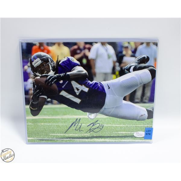 JSA AUTHENTICATED SIGNED NFL RAVENS MARLON BROWN