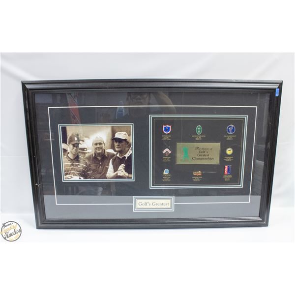 "GOLF'S GREATEST" PGA TRIBUTE DISPLAY, TIGER WOODS