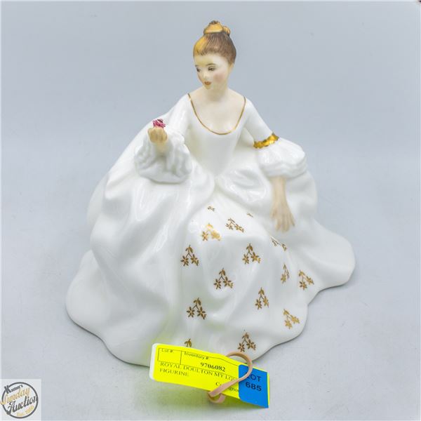 ROYAL DOULTON MY LOVE FIGURINE *ROSE GLUED BACK