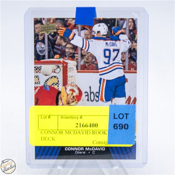 CONNOR MCDAVID ROOKIE UPPER DECK