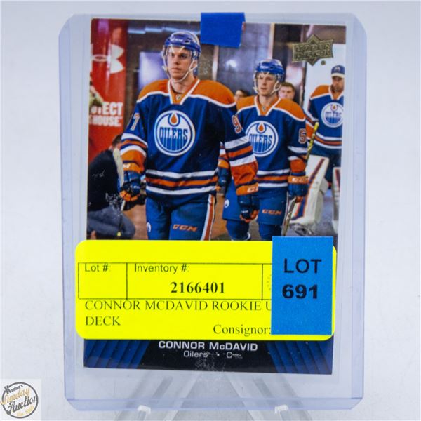 CONNOR MCDAVID ROOKIE UPPER DECK