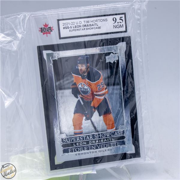LEON DRAISAITL GRADED 9.5 CARD