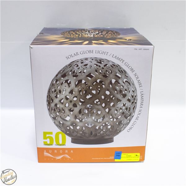 AURORA 50 LUMENS SOLAR GLOBE LIGHT