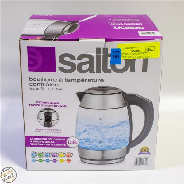 1.7L SALTON TEMP CONTROL KETTLE DIGITAL TOUCH