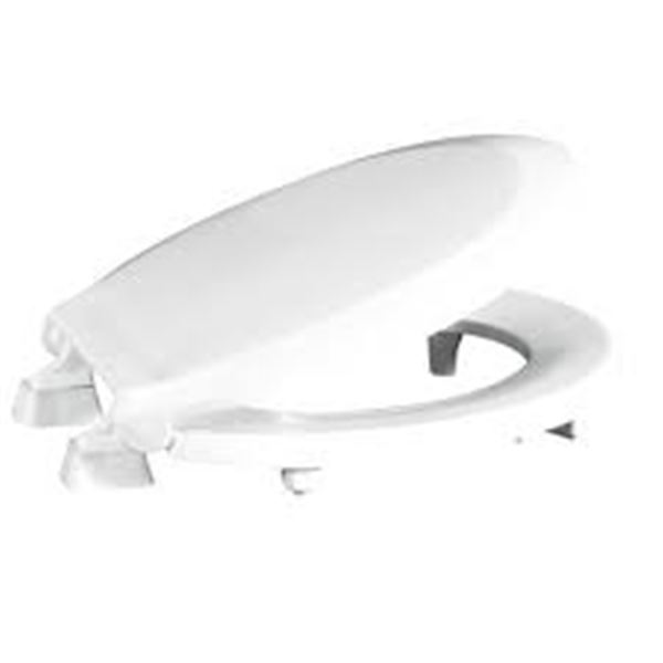 NEW CENTOCO 2" LIFT WHITE TOILET SEAT FOR ROUND BO