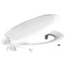 Image 1 : NEW CENTOCO 2" LIFT WHITE TOILET SEAT FOR ROUND BO