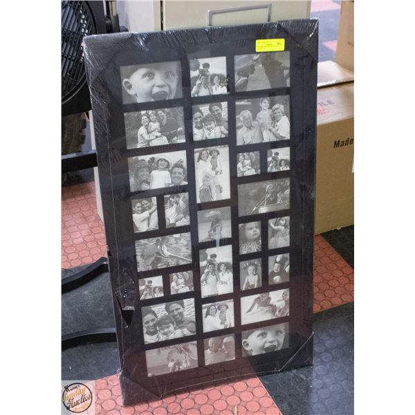 NEW (PLASTIC) BLACK MULTI FRAME FOR