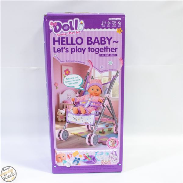 NEW HELLO BABY DOLLSTROLLER