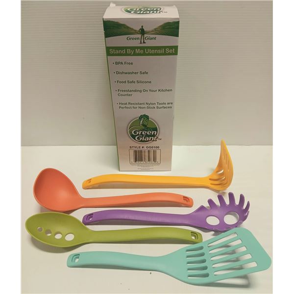 STANDING 5 PIECE NYLON COOKING UTENSIL SET