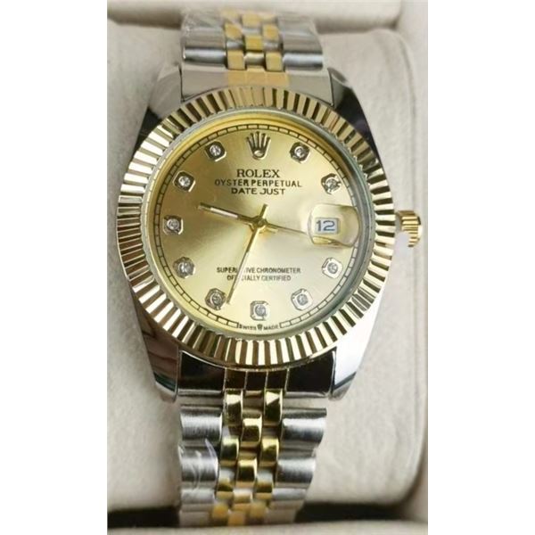 NEW REPLICA R0LEX QUARTZ "DATEJUST" WATCH