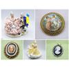 Image 1 : FEATURED VINTAGE BROOCHES AND FIGURINES
