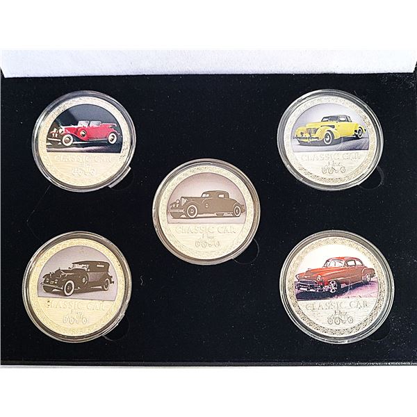 22) SET OF 5 ENCAPSULATED VINTAGE CLASSIC