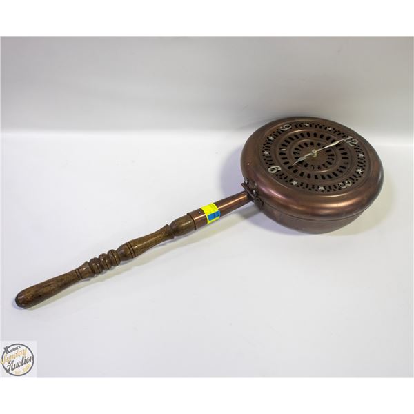 ANTIQUE PAN WALL CLOCK